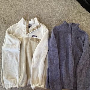 Patagonia Women's Sweaters - Cream and Purple